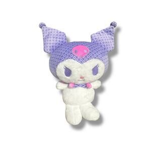 Sanrio Kuromi Plush Purple Skull Hood 2023 Kawaii Stuffed Animal